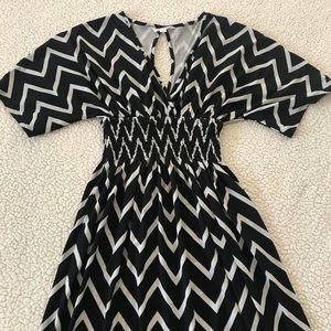 Kimono style maxi dress